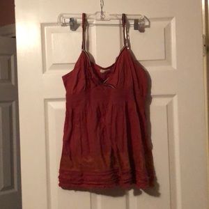Orange babydoll tank